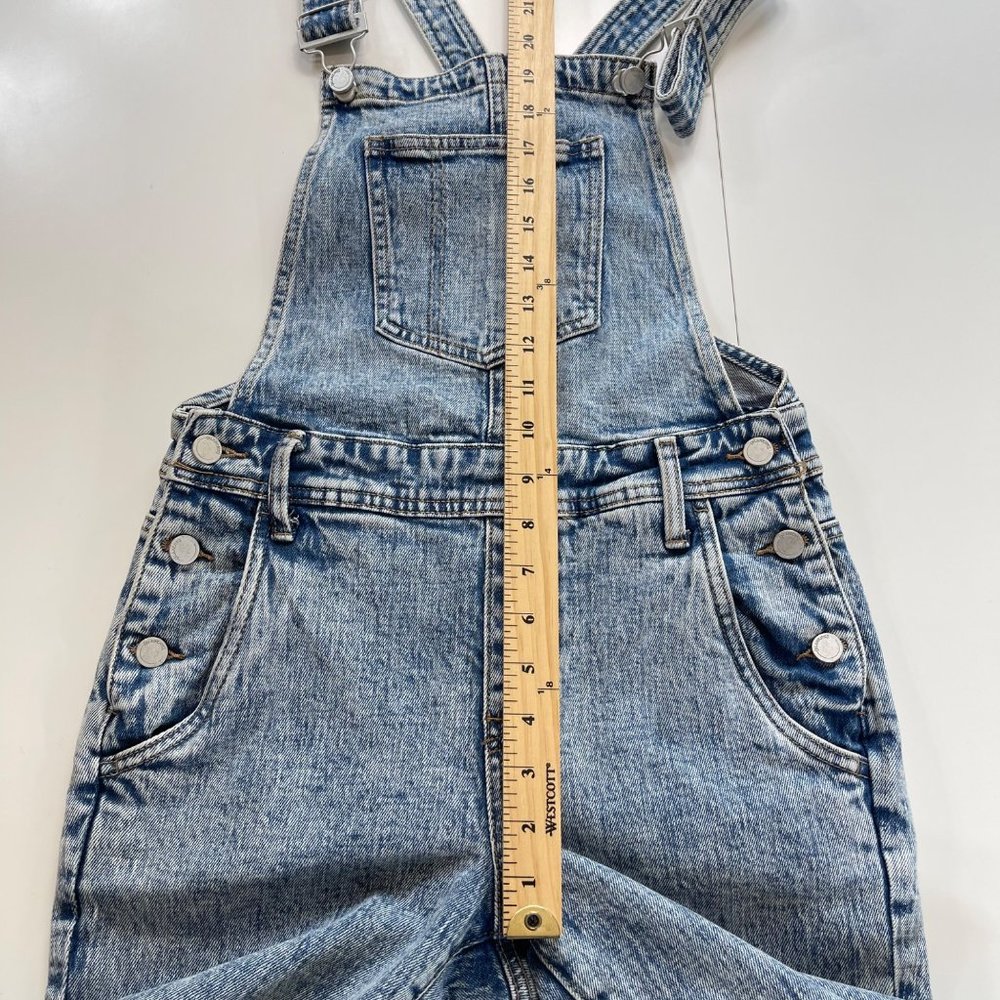 BLANKNYC Blue Stonewashed Distressed Denim Overalls Size 24 NWOT - Picture 13 of 14